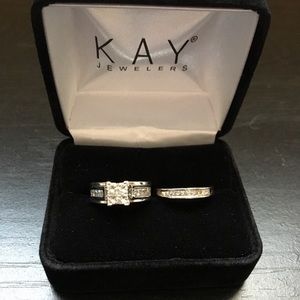 Kay Jewelers 14K White Gold & Diamond Bridal Set